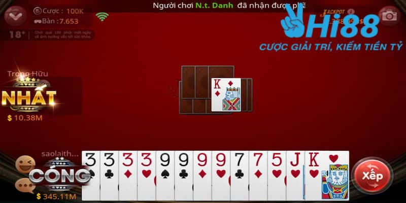 Luật chơi - quy tắc game bài tiến lên cơ bản nhất