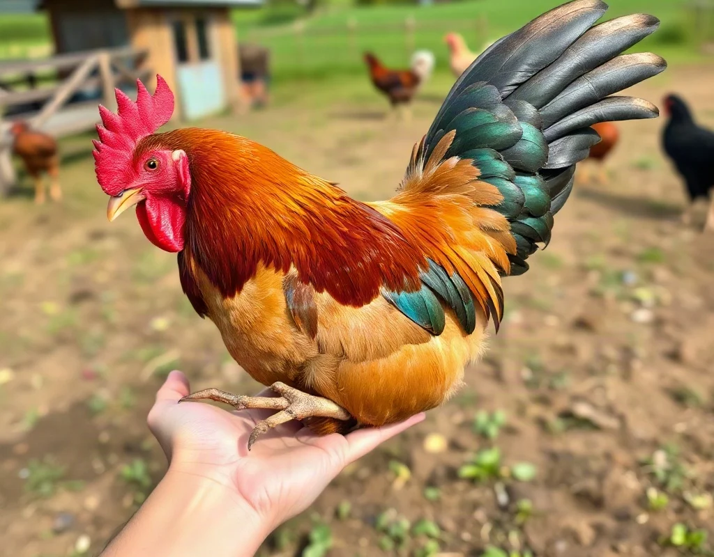 Kiểm tra vảy chân và lực đá của gà tre